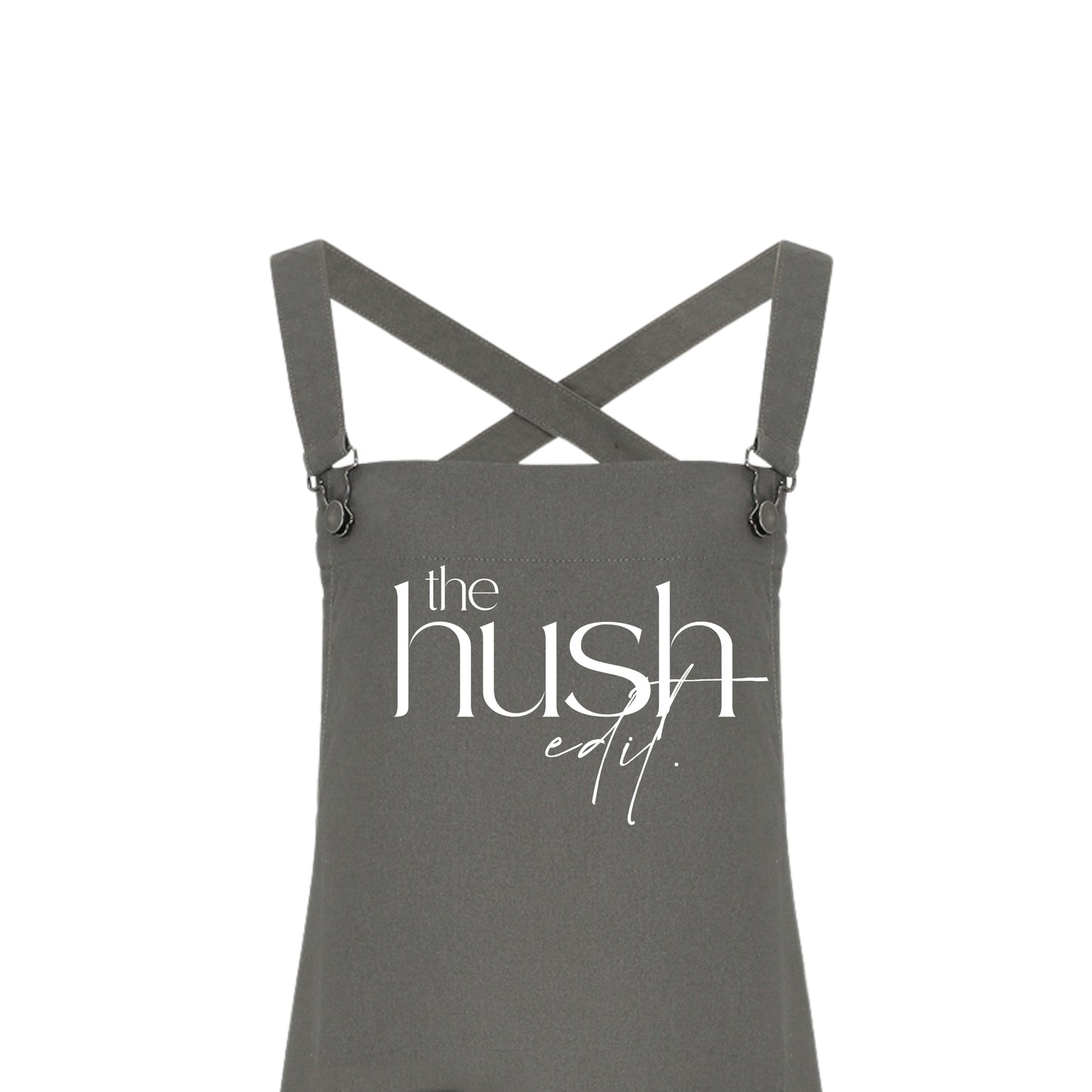 Personalised Logo Apron, Company Logo Apron, Design your own logo apron, Dark Grey Logo Apron