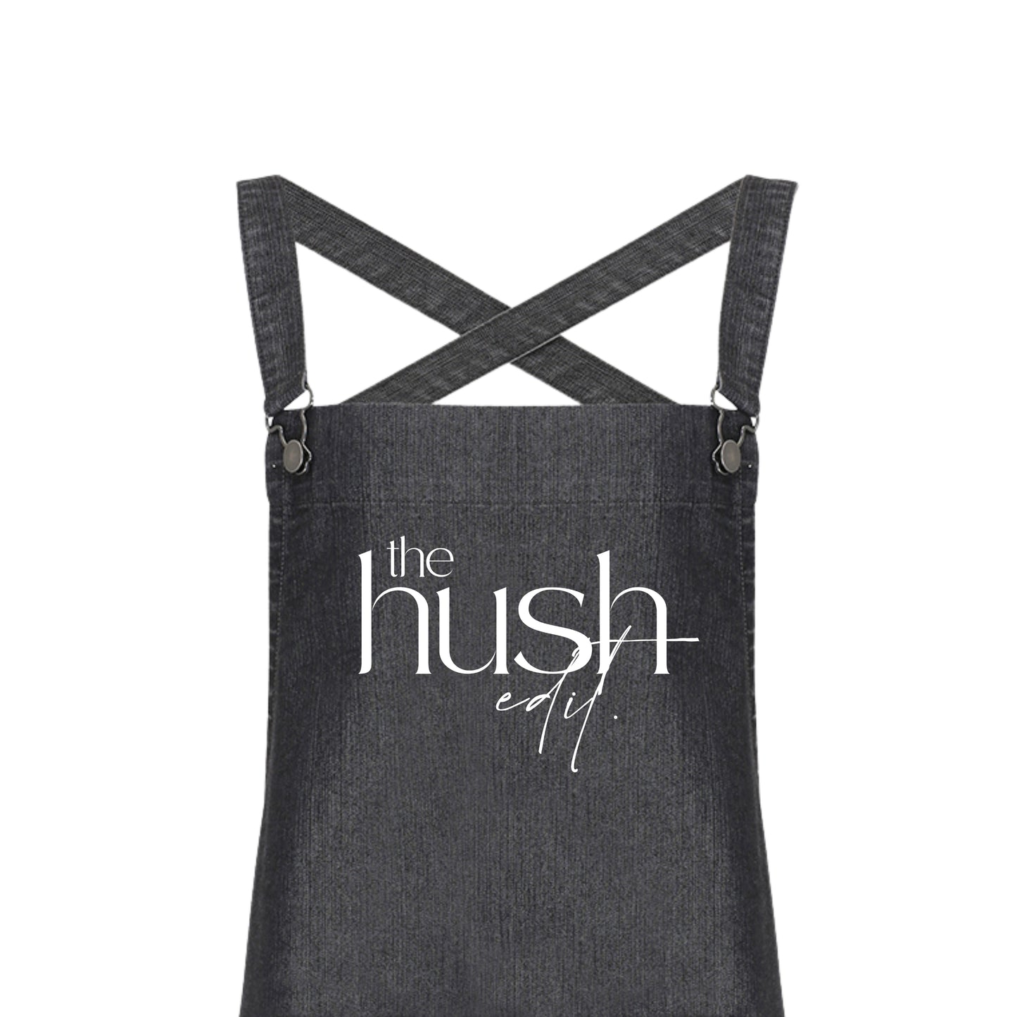 Personalised Logo Apron, Company Logo Apron, Design your own logo apron, Black Denim Logo Apron