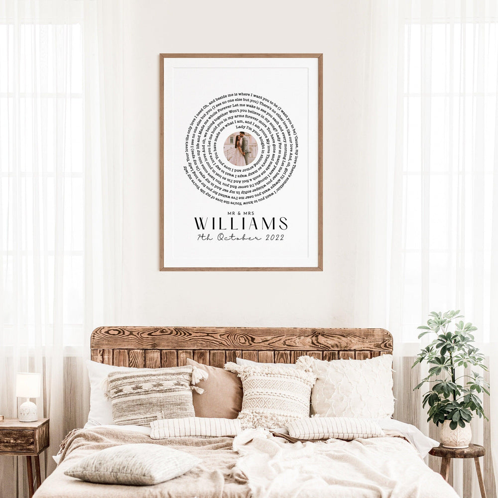 
                  
                    Wedding Anniversary Gift for Him and Her, Anniversary Gifts for Him Her, Vinyl Record Song Lyric Gift, Vinyl Record Print, Personalised Gift - Glam and Co 
                  
                