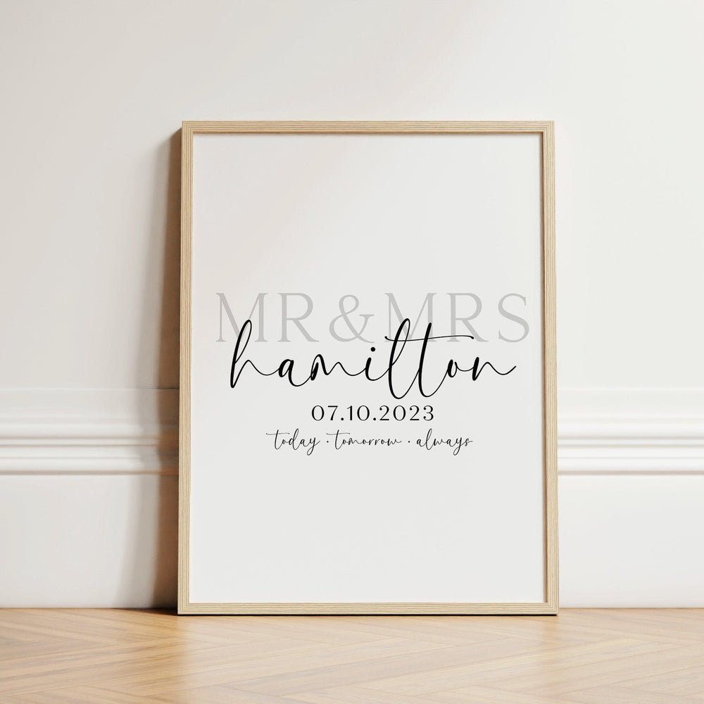 
                  
                    Personalised Couples Gift, Anniversary Gift for Him or Her, Wedding Engagement Gift, Paper Anniversary Gift, Christmas Gift for Wife Husband - Glam and Co 
                  
                