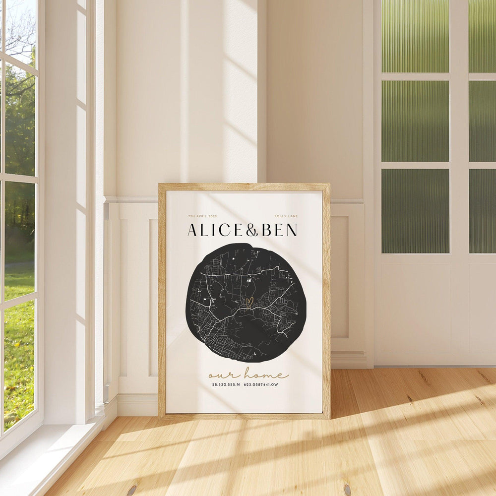 
                  
                    Our Home Map Print, New Home Gift Map Print, Our Home Map Gift for Anniversary, Gifts for New Home Our Home, Housewarming Gifts - Glam and Co 
                  
                