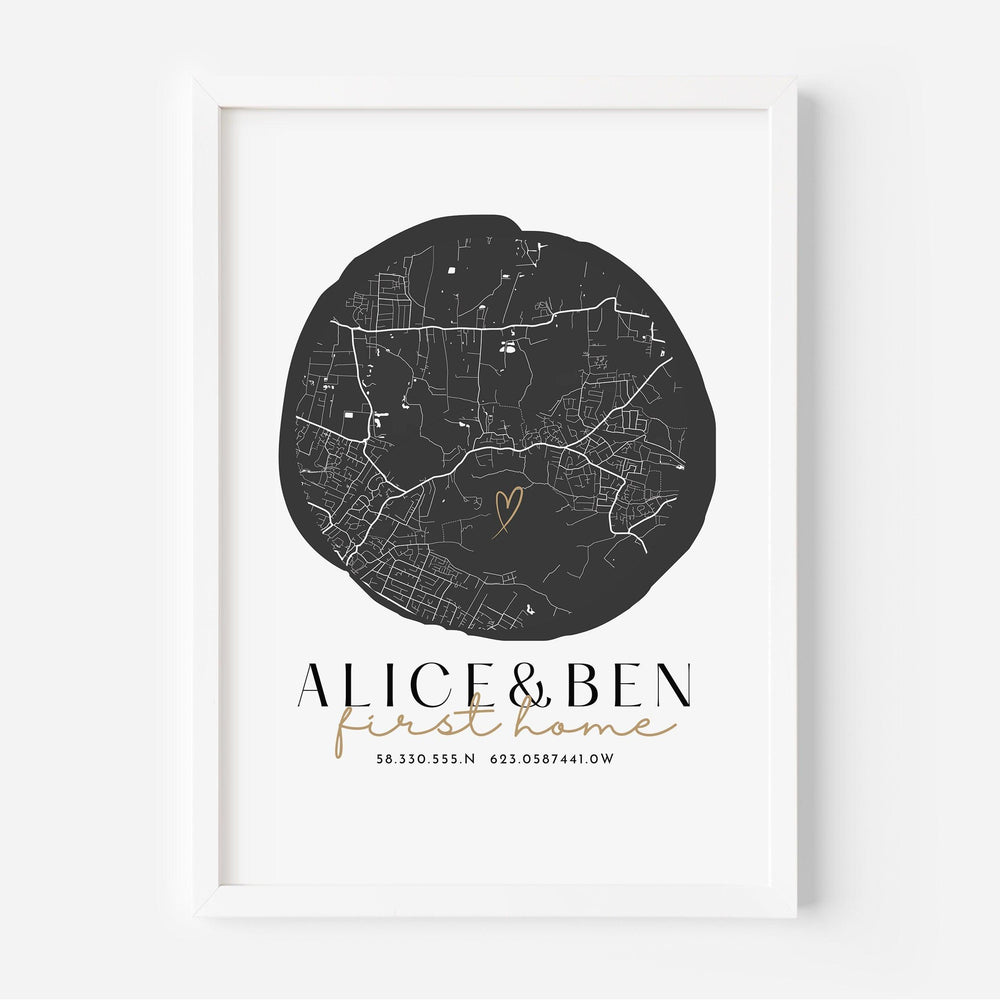 
                  
                    First Home Gift Map Print, New Home Gift Map Print, Our Home Map Gift for Anniversary, Gifts for New Home Our Home, Housewarming Gifts - Glam and Co 
                  
                