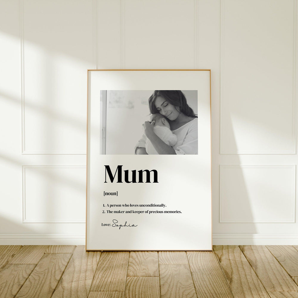 Mothers Day Gift, Gift for Mum Mummy Mother, Mothers Day Gift Ideas, Gift for Mothers Day, Personalised Mum Print,Gift from Children for Mum - Glam and Co 