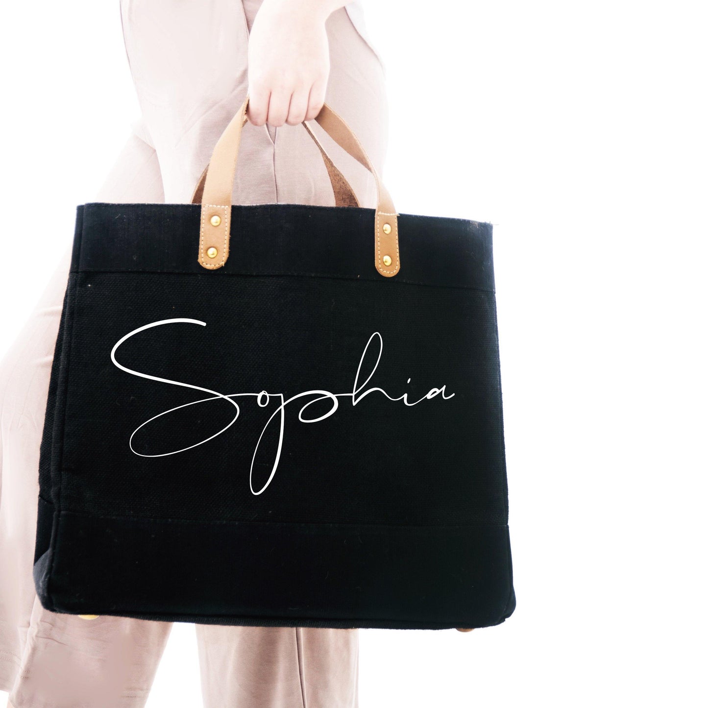 Personalised Bag | Personalised Shopping Bag | Gift ideas for Her | Custom Beach Bag | Custom Bag | Custom Shopping Bag - Glam & Co Designs Ltd