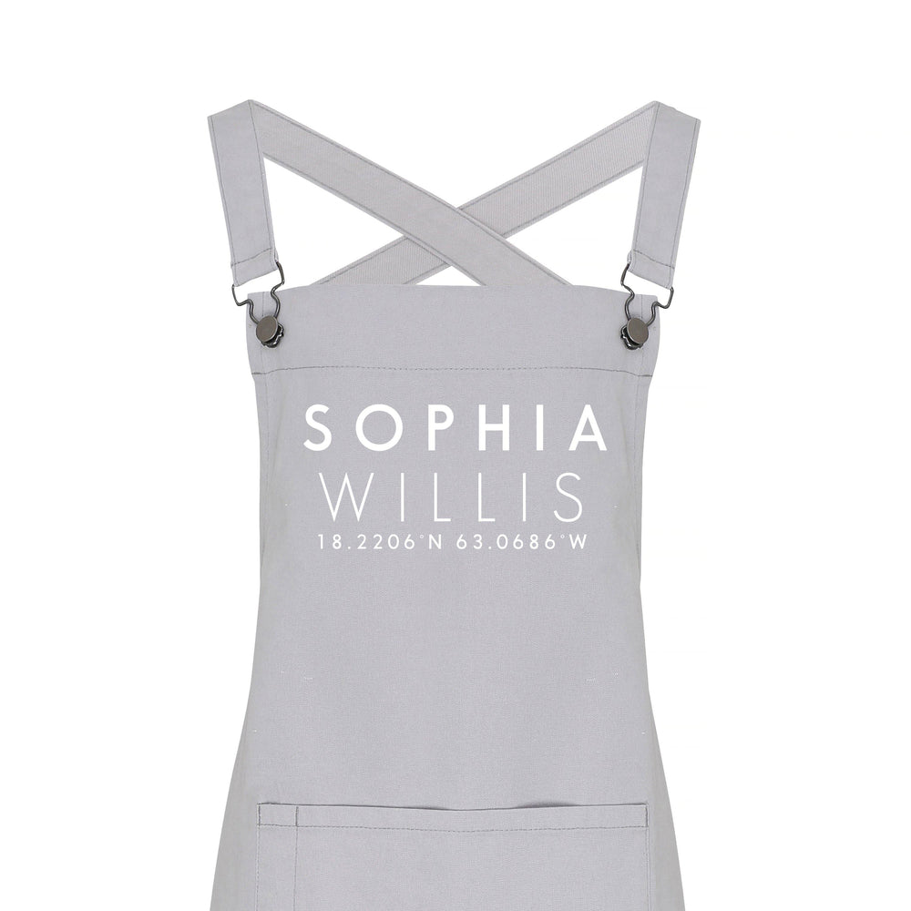 
                  
                    Personalised Denim Barista Style Apron | Aprons for Men and Women | Co-Ordinates Apron - Glam & Co Designs Ltd
                  
                