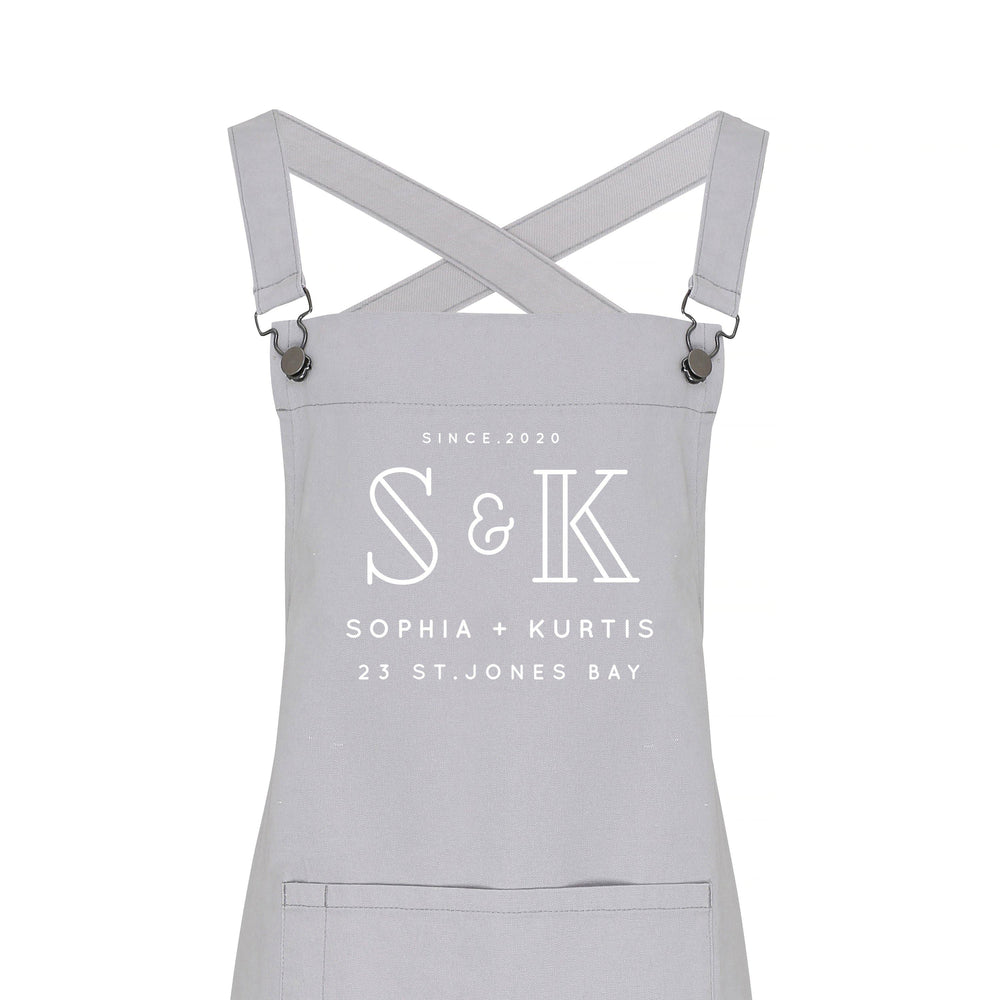 
                  
                    Personalised Denim Barista Style Apron | Aprons for Men and Women | His and Hers Aprons - Glam & Co Designs Ltd
                  
                