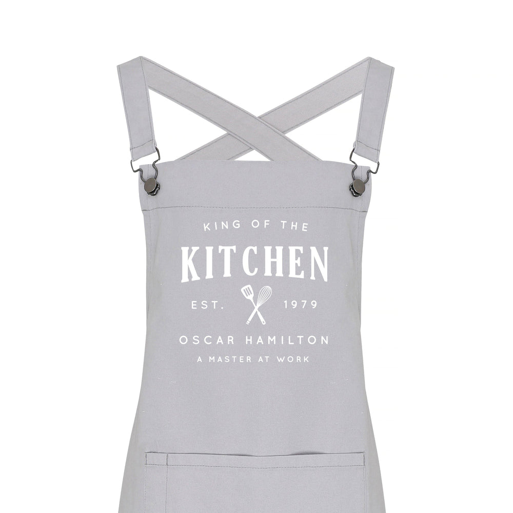 
                  
                    Personalised Barista Style Apron | King of the Kitchen - Glam & Co Designs Ltd
                  
                