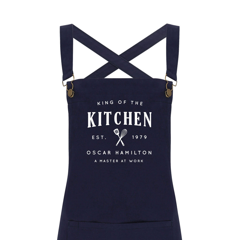 
                  
                    Personalised Barista Aprons | King of the Kitchen Apron - Glam & Co Designs Ltd
                  
                