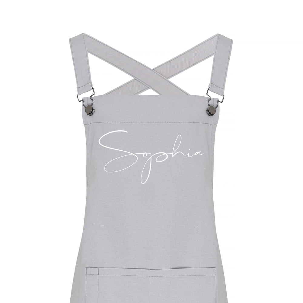 
                  
                    Personalised Denim Grey Apron | Aprons for Men and Women - Glam & Co Designs Ltd
                  
                